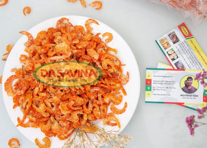 Tôm khô Bá Kiến - sản phẩm nổi tiếng của thương hiệu DASAVINA