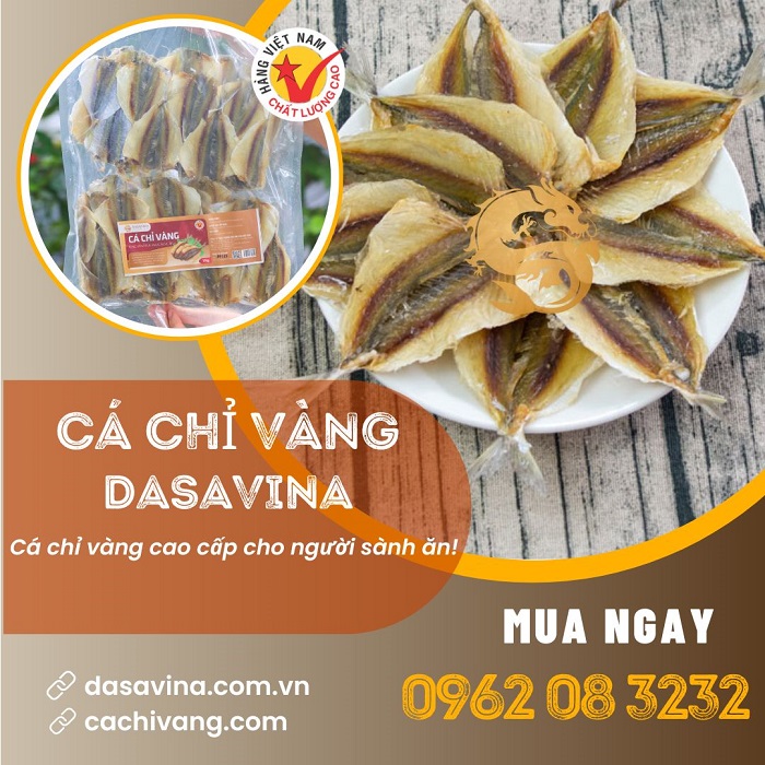 Cá chỉ vàng khô của DASAVINA được nhiều thực khách lựa chọn